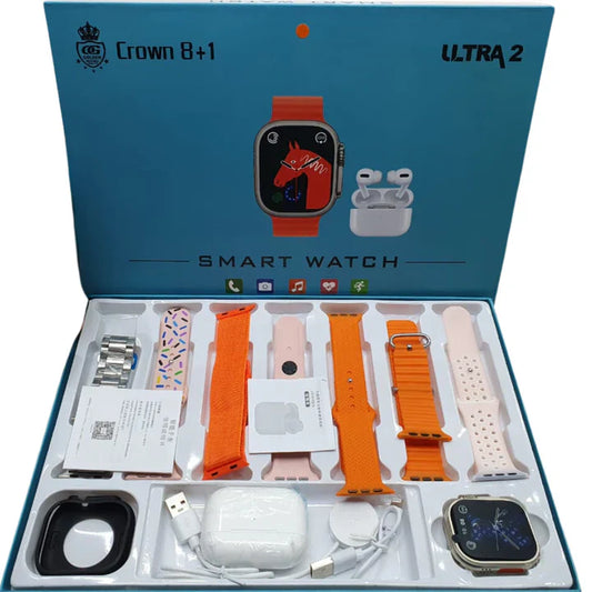 Ultra 2 smart watch Crown 8+1 with (Free shipping in all across Pakistan)